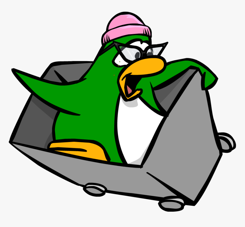 Aunt Arctic Cart Surfing - Club Penguin Mini Games Png, Transparent Png, Free Download