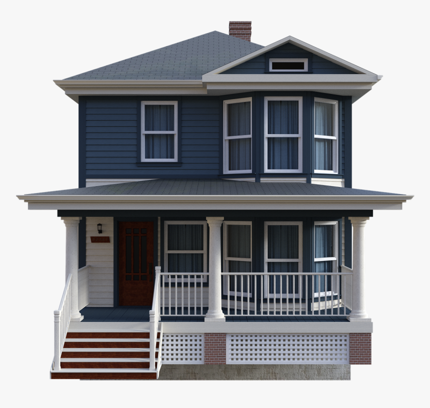 Old, House, Porch, Windows, Doors, Steps, 3d, Render - House, HD Png Download, Free Download
