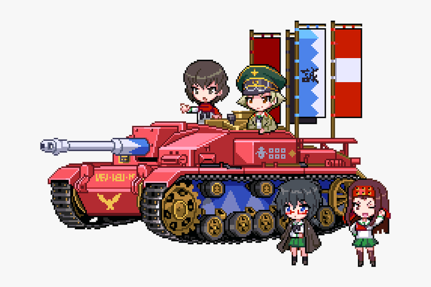 Girls Und Panzer Pixelart, HD Png Download, Free Download