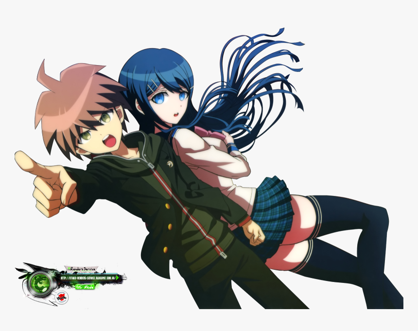 Danganronpa Maizono And Leon, HD Png Download, Free Download