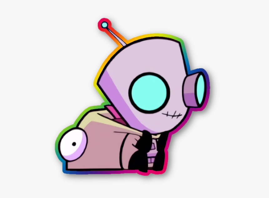 #gir #invaderzim #transparent #scenecore #freetoedit - Invader Zim Gir Transparent, HD Png Download, Free Download