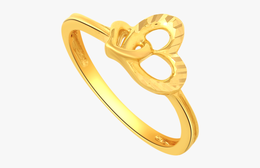 Gold Ring Designs For Females Without Stones - Pre-engagement Ring, HD Png Download, Free Download