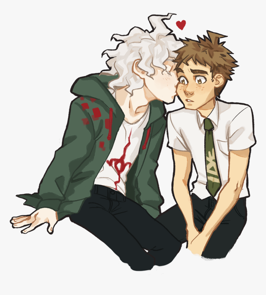 Komahina Kiss On Cheek, HD Png Download, Free Download