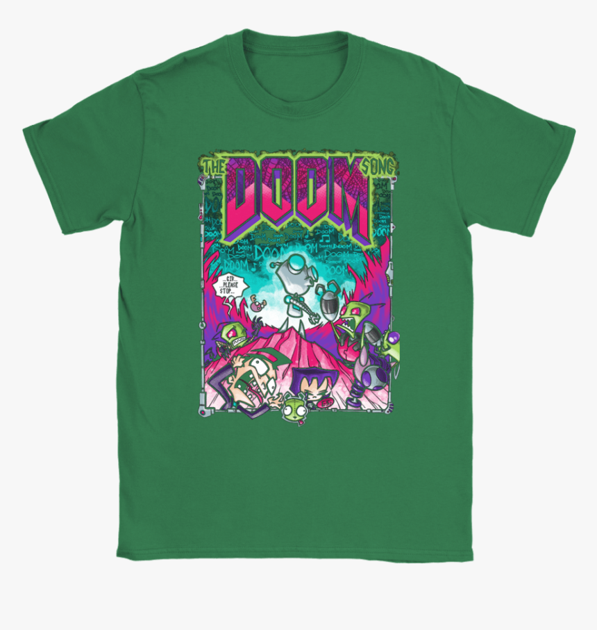 The Doom Song Invader Zim Mashup Shirts - Gucci Mickey Mouse T Shirt, HD Png Download, Free Download