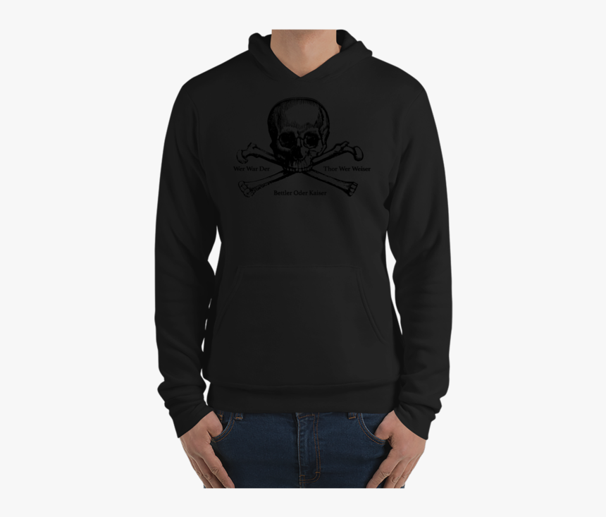 Mens Hoodie Black Manmade Bonesmen Apparel Clothing, HD Png Download, Free Download