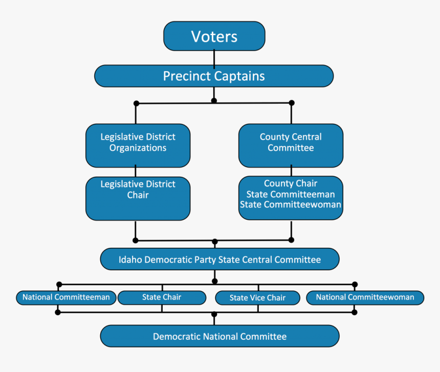 Idp Organizational Makeup - Democratic Party Organizational Chart, HD Png Download, Free Download