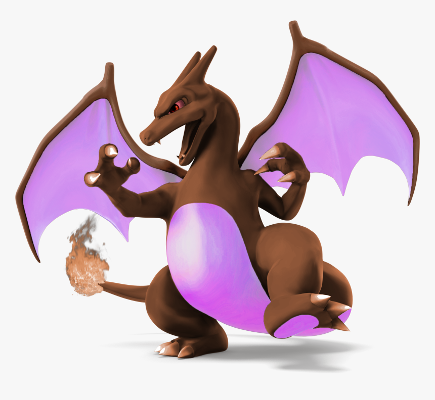 Charizard Dragalge Ssb4 - Charizard Shiny Pokemon Gold, HD Png Download, Free Download