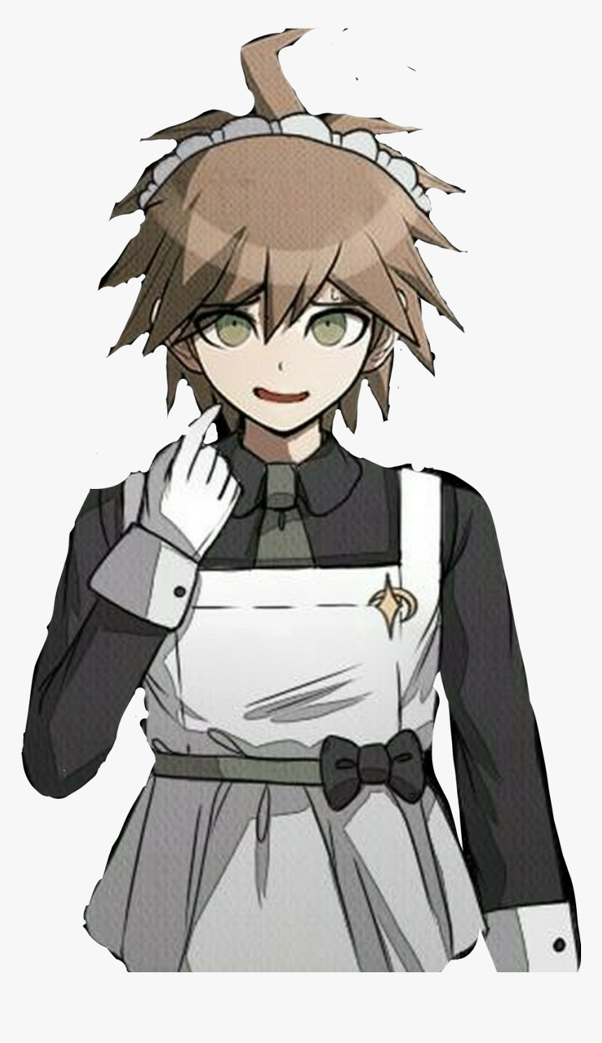 Its Naegi But Hes A Maid - Cartoon, HD Png Download, Free Download