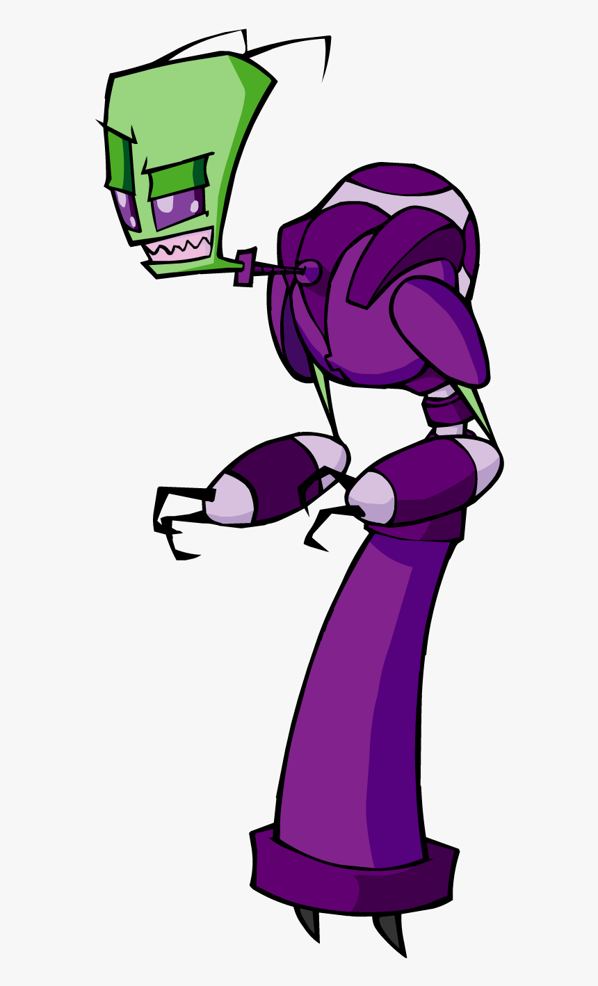 Animated Avatar - Tallest Purple Invader Zim, HD Png Download - kindpng.