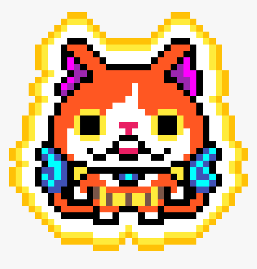 Jibanyan Pixel Art, HD Png Download, Free Download