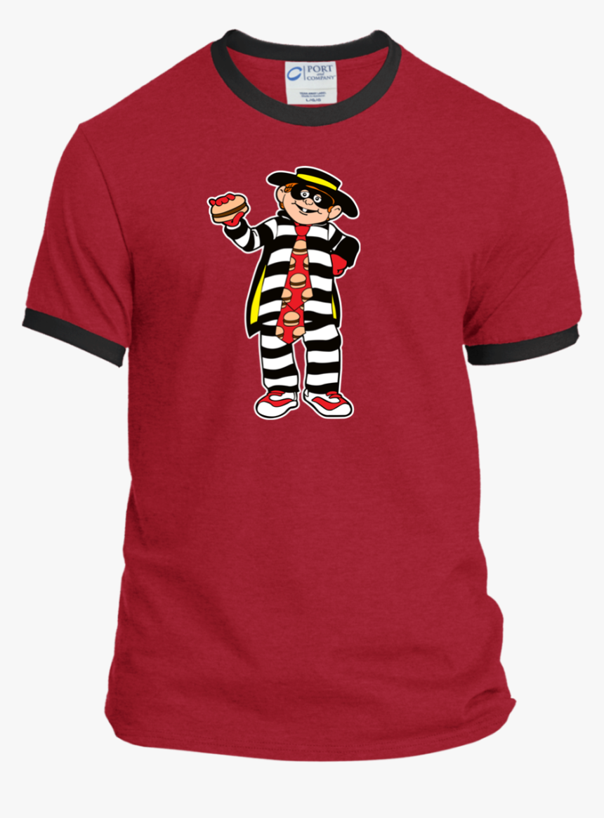 Hamburglar Pc54r Port Amp Co Ringer Tee , Png Download - Airwolf T Shirt, Transparent Png, Free Download