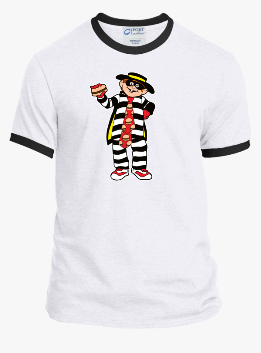 Hamburglar Pc54r Port Amp Co Ringer Tee Thumbnail - Emoji On Christmas Shirt, HD Png Download, Free Download