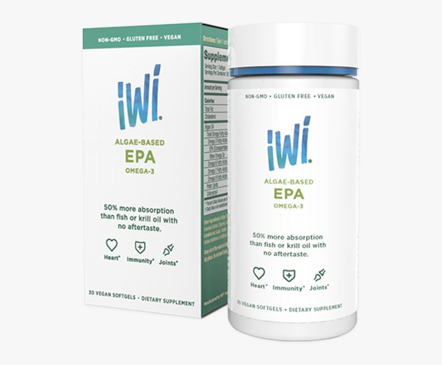 Iwi Omega 3 30 Vegan Softgels, HD Png Download, Free Download