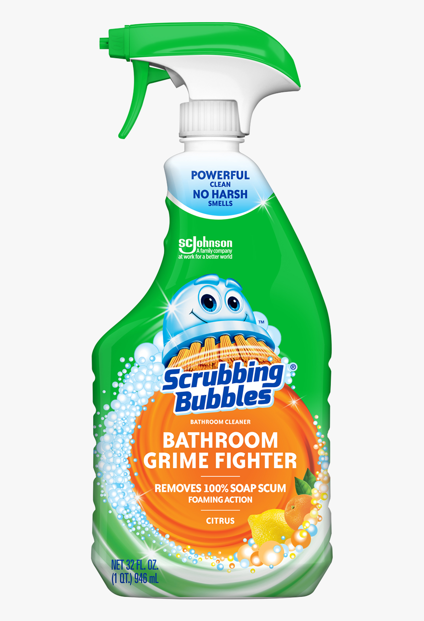 Scrubbing Bubbles Grime Fighter Con Gatillo - Scrubbing Bubbles Toilet Cleaner, HD Png Download, Free Download