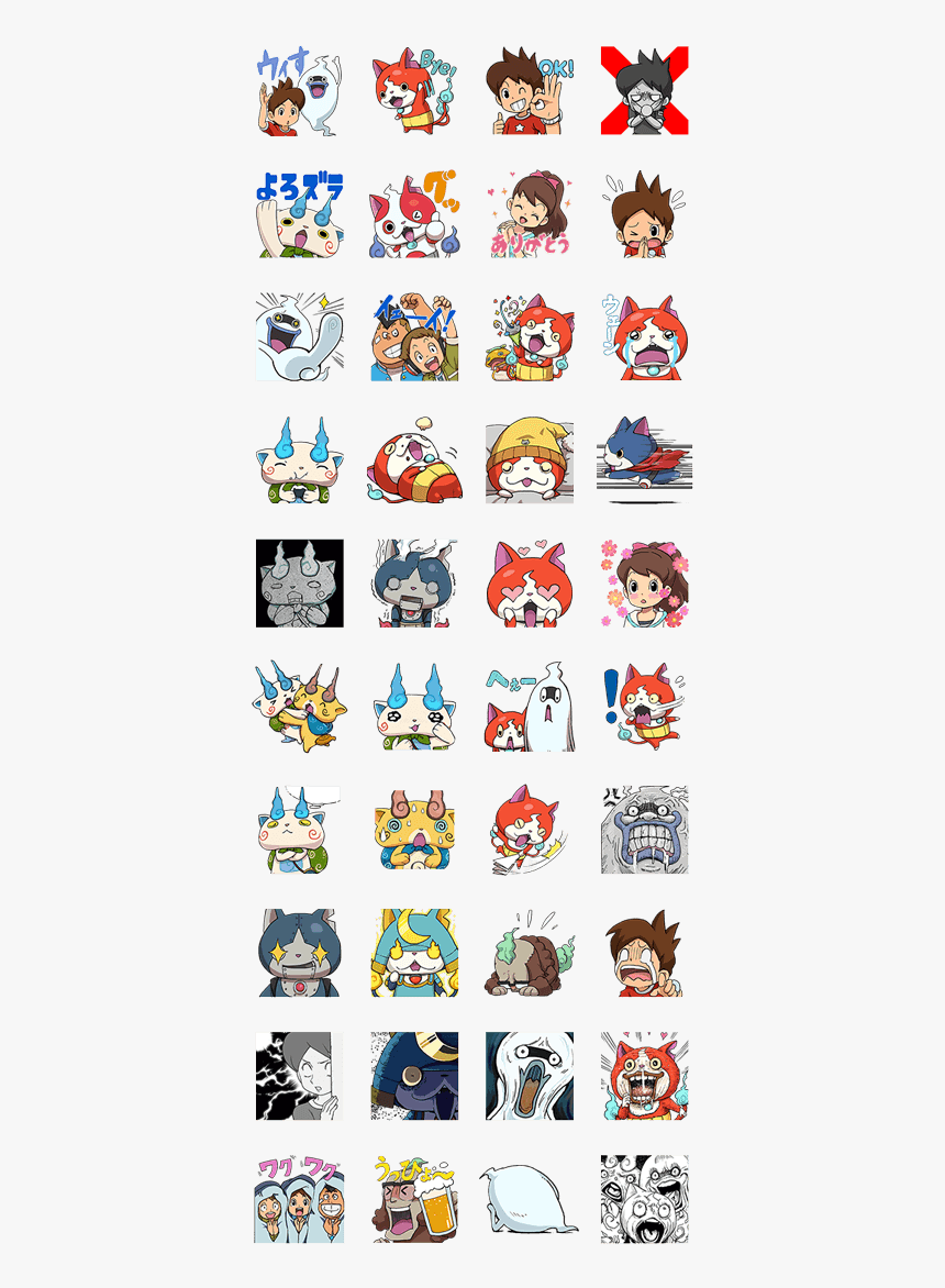 Yokai Watch Line Stickers, HD Png Download, Free Download