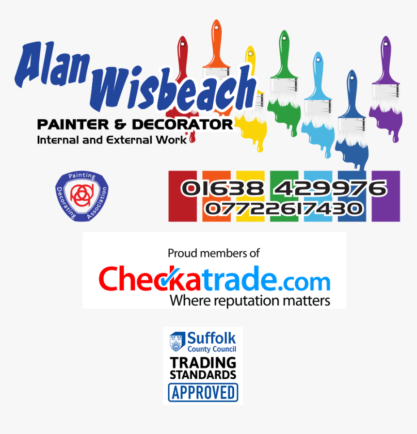 Alan Wisbeach Painting And Decorating Banner - Online Advertising, HD Png Download, Free Download
