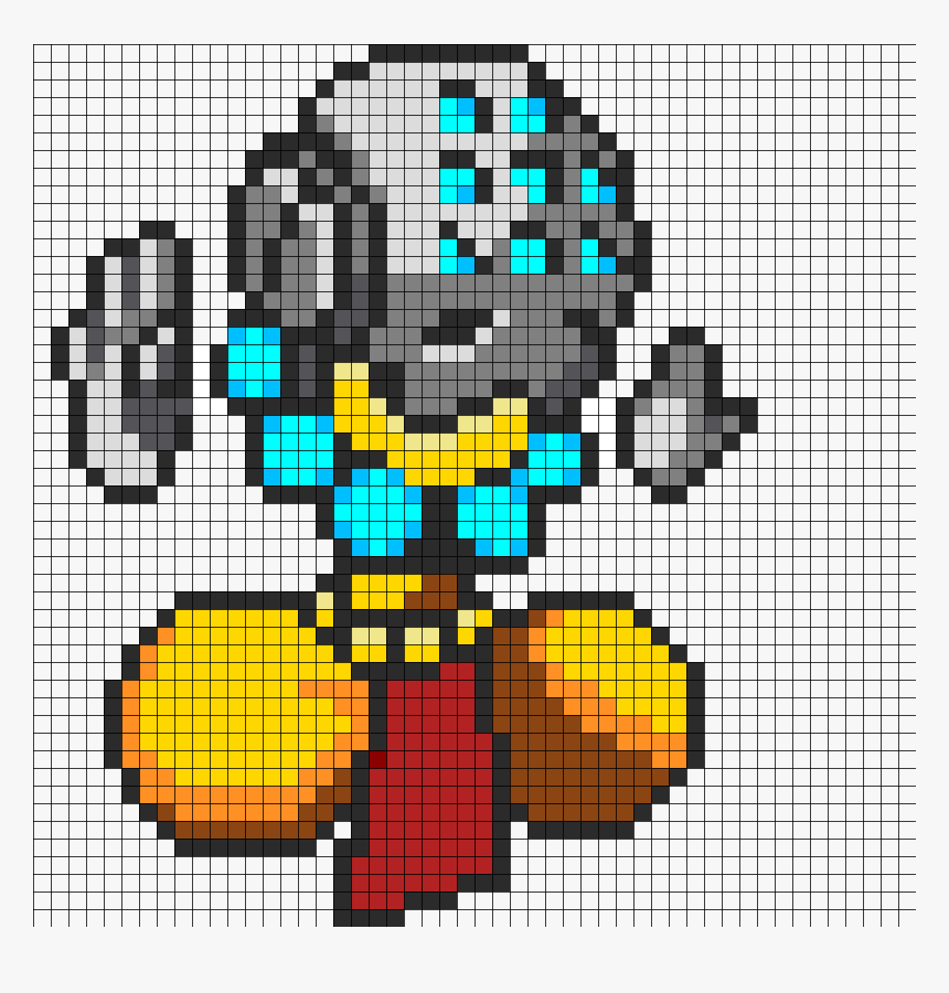 Pixel Art Overwatch Zenyatta, HD Png Download, Free Download