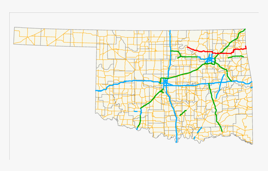 Highway 244 Oklahoma Map, HD Png Download, Free Download