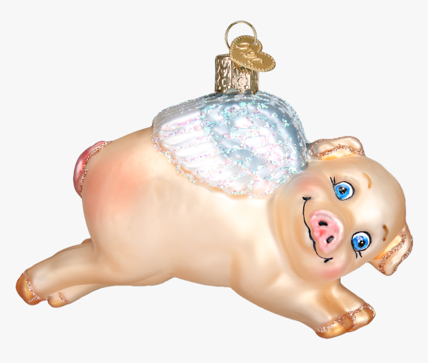 Flying Pig Old World Ornament - Domestic Pig, HD Png Download, Free Download