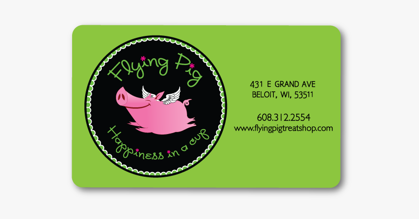 Flying Pig Gift Card - Label, HD Png Download, Free Download