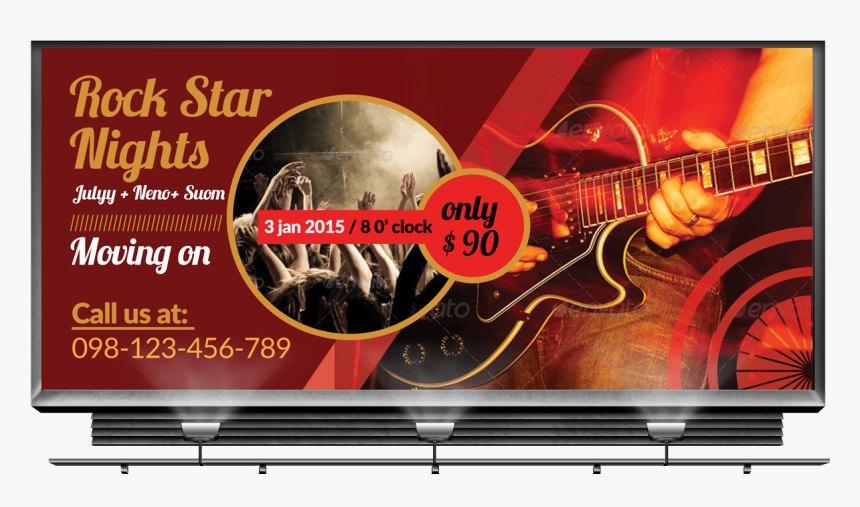 Music Concert Billboard Banners Example Image, HD Png Download, Free Download
