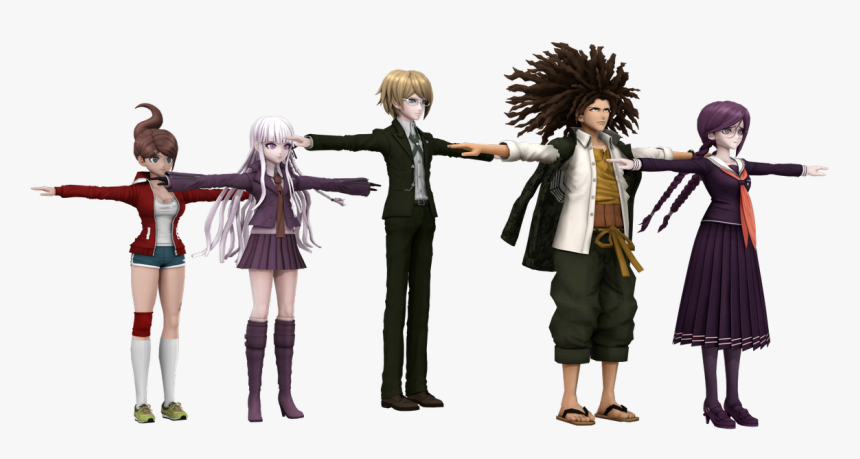 Danganronpa Character T Pose, HD Png Download, Free Download