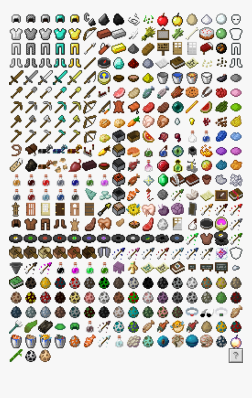 Minecraft Items, HD Png Download - kindpng