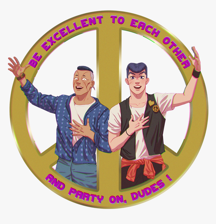 To Each Bill & Ted"s Excellent Adventure - Bill And Ted's Bizarre Adventure, HD Png Download, Free Download