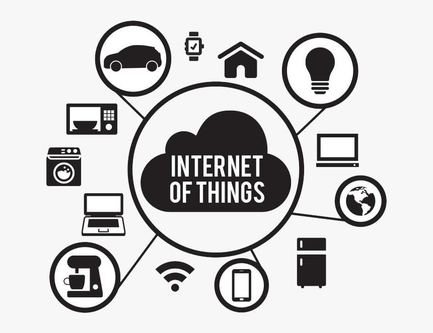 Internet Of Things Black And White, HD Png Download, Free Download