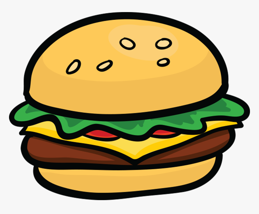 Junk Food Sticker & Emoji Pack For Imessage Messages - Cartoon Hamburger Clip Art, HD Png Download, Free Download