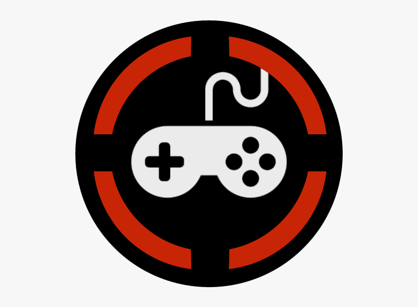 Icon Gamer - Transparent Red Black Circle, HD Png Download, Free Download