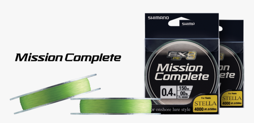 Shimano Mission Complete 150m **clearance** - Shimano Mission Complete Ex8 150m, HD Png Download, Free Download