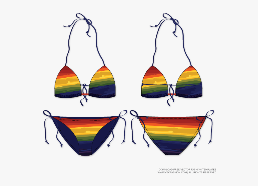 Clip Art Women Beachwear Swim Suit - Beach Wear Png, Transparent Png, Free Download