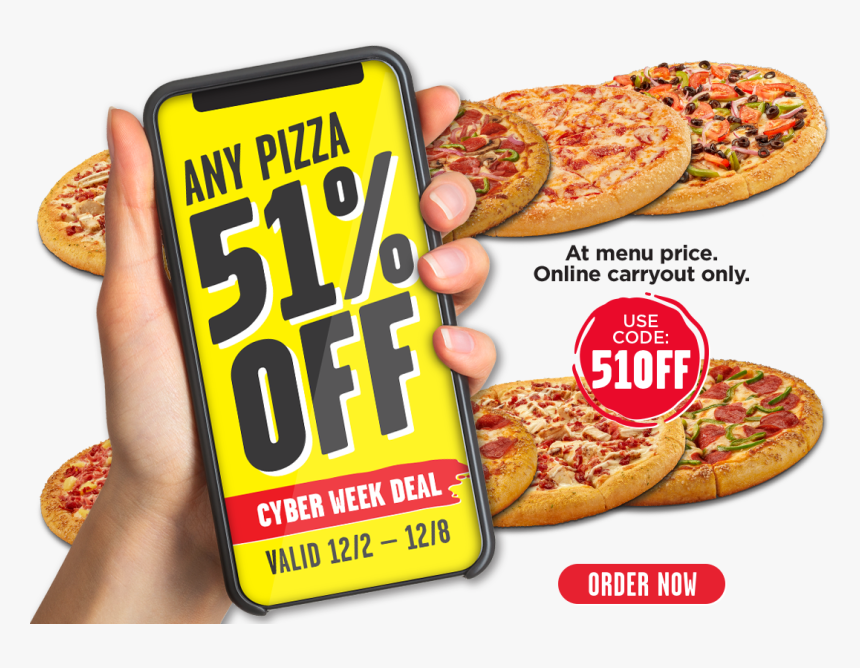 51% Off Any Pizza At Regular Menu Price, HD Png Download, Free Download