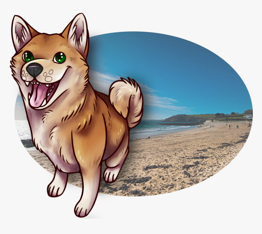 Beach Shibes - Dog Yawns, HD Png Download, Free Download