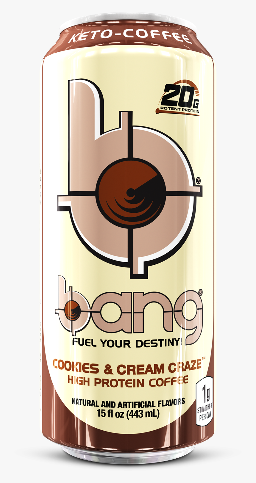 Bang 15oz Cookies & Cream Craze - Bang Energy Drink Pina Colada, HD Png Download, Free Download