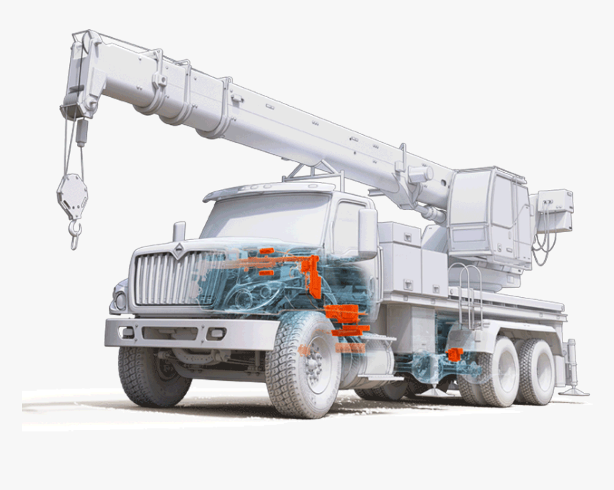 International Hv Crane Truck, HD Png Download, Free Download