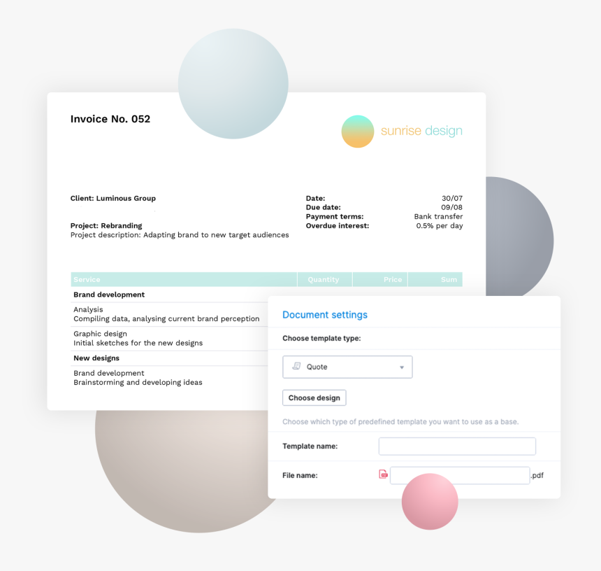 Invoices Scoro - Circle, HD Png Download, Free Download