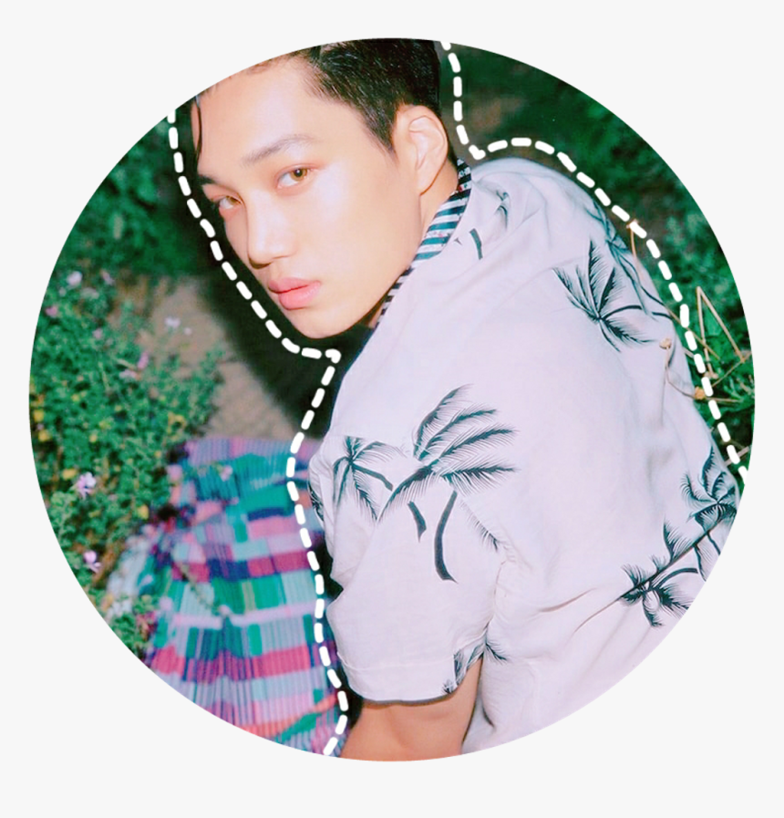 Kai Kimjongin Kimkai Exo Exok Kpop Circle - Exo Kai Circle Sticker, HD Png Download, Free Download