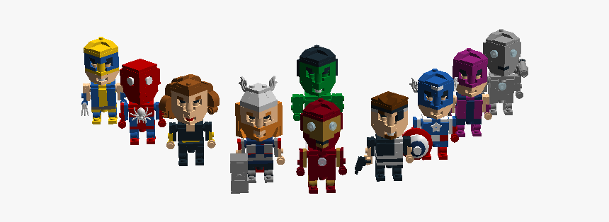 Comic Avengers - Lego Cartoon Comic, HD Png Download, Free Download