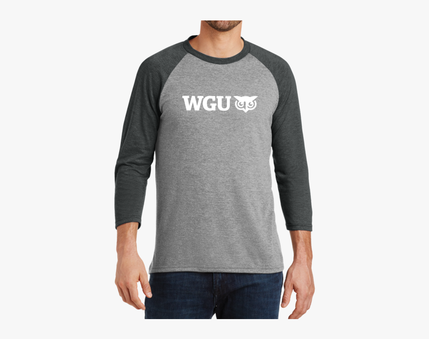District Made® Mens Perfect Tri® 3/4 Sleeve Raglan"

 - District Made, HD Png Download, Free Download