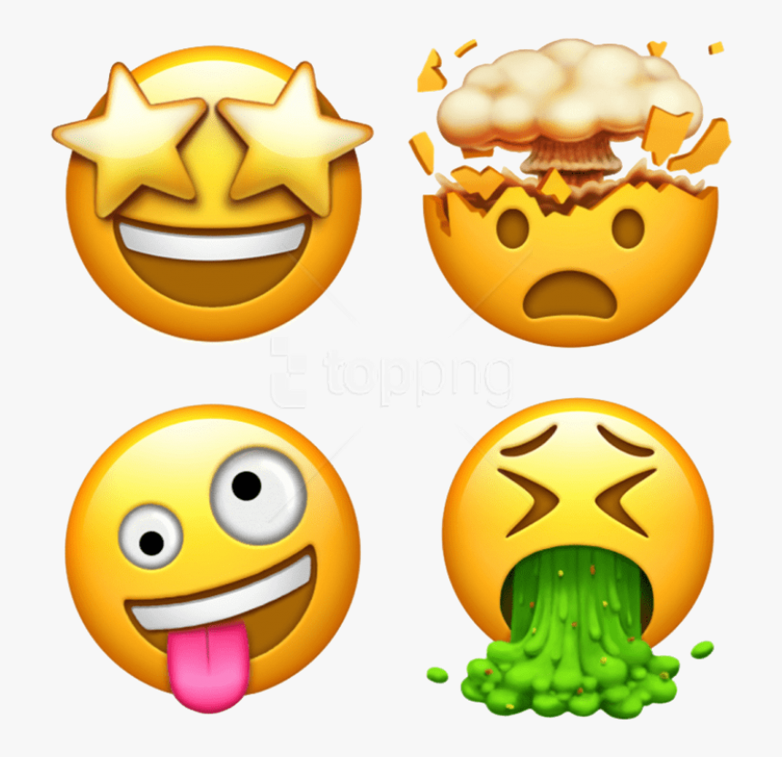 Free Png Download New Cool Emoji Ios Png Clipart Png Whatsapp Emojis De Iphone Transparent Png Kindpng