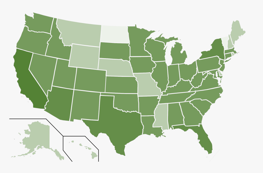 Regional Demand Estimates Report - Usa Map Vector Simple, HD Png Download, Free Download