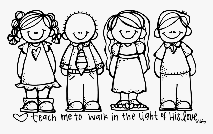 Lds Clipart - Children Clipart Black And White, HD Png Download, Free Download