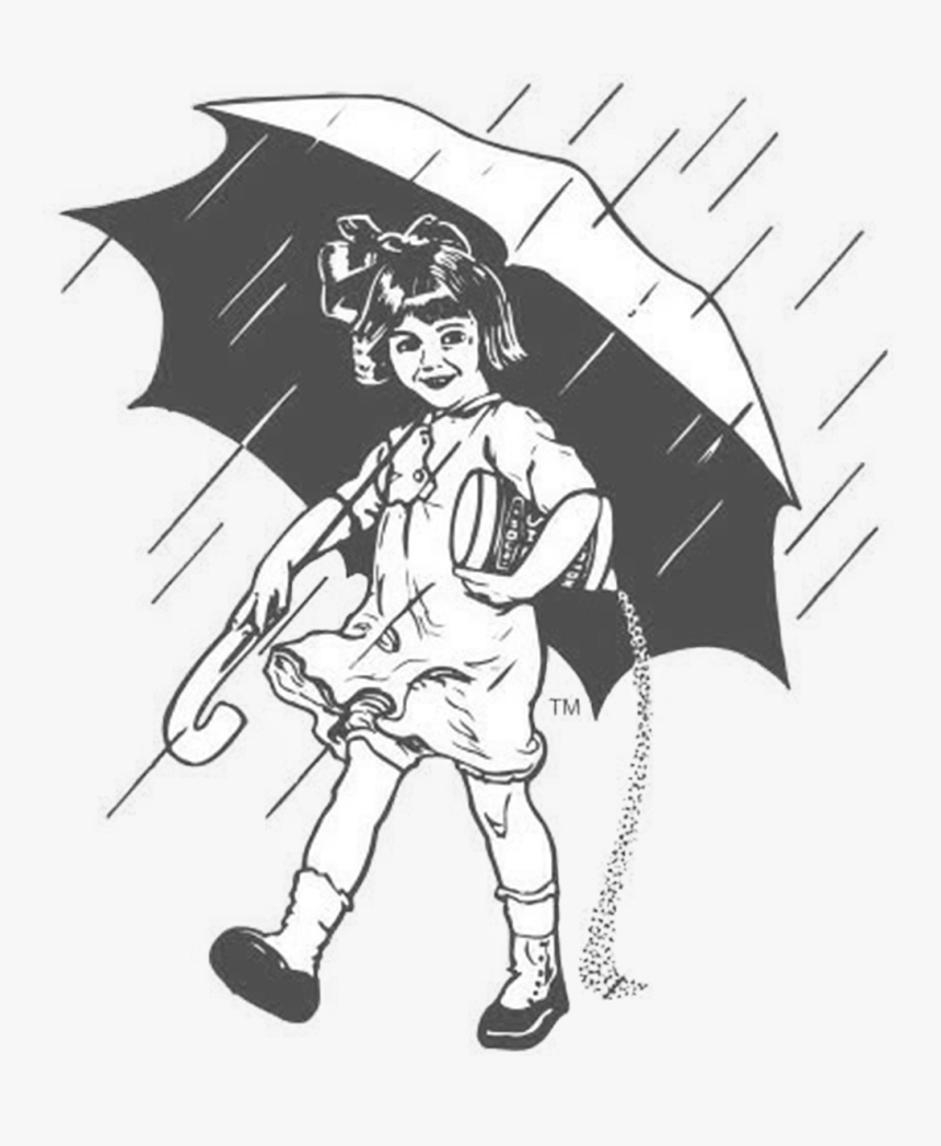 Morton Salt Girl Evolution, HD Png Download, Free Download