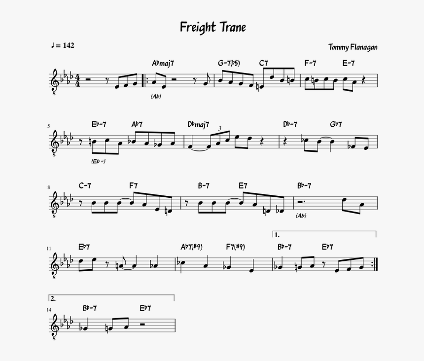 Freight Trane Lead Sheet, HD Png Download, Free Download