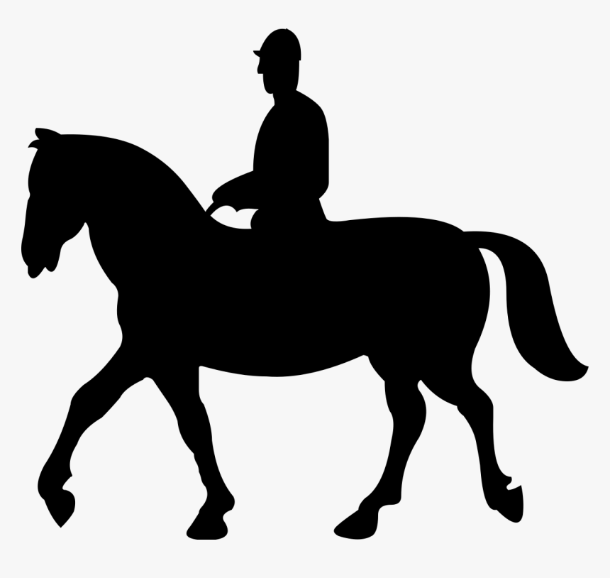 Horse Silhouette Unicorn Clip Art - Horse Silhouette, HD Png Download, Free Download