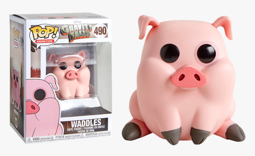 Waddles Us Exclusive Pop Vinyl Figure - Gravity Falls Waddles Funko Pop, HD Png Download, Free Download