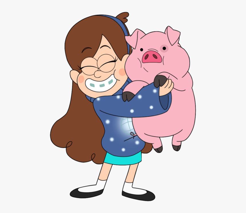 Mabel With Waddles - Гравити Фолз Мейбл И Пухля, HD Png Download, Free Download