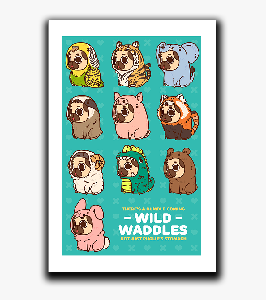 Puglie Pug Wild, HD Png Download, Free Download